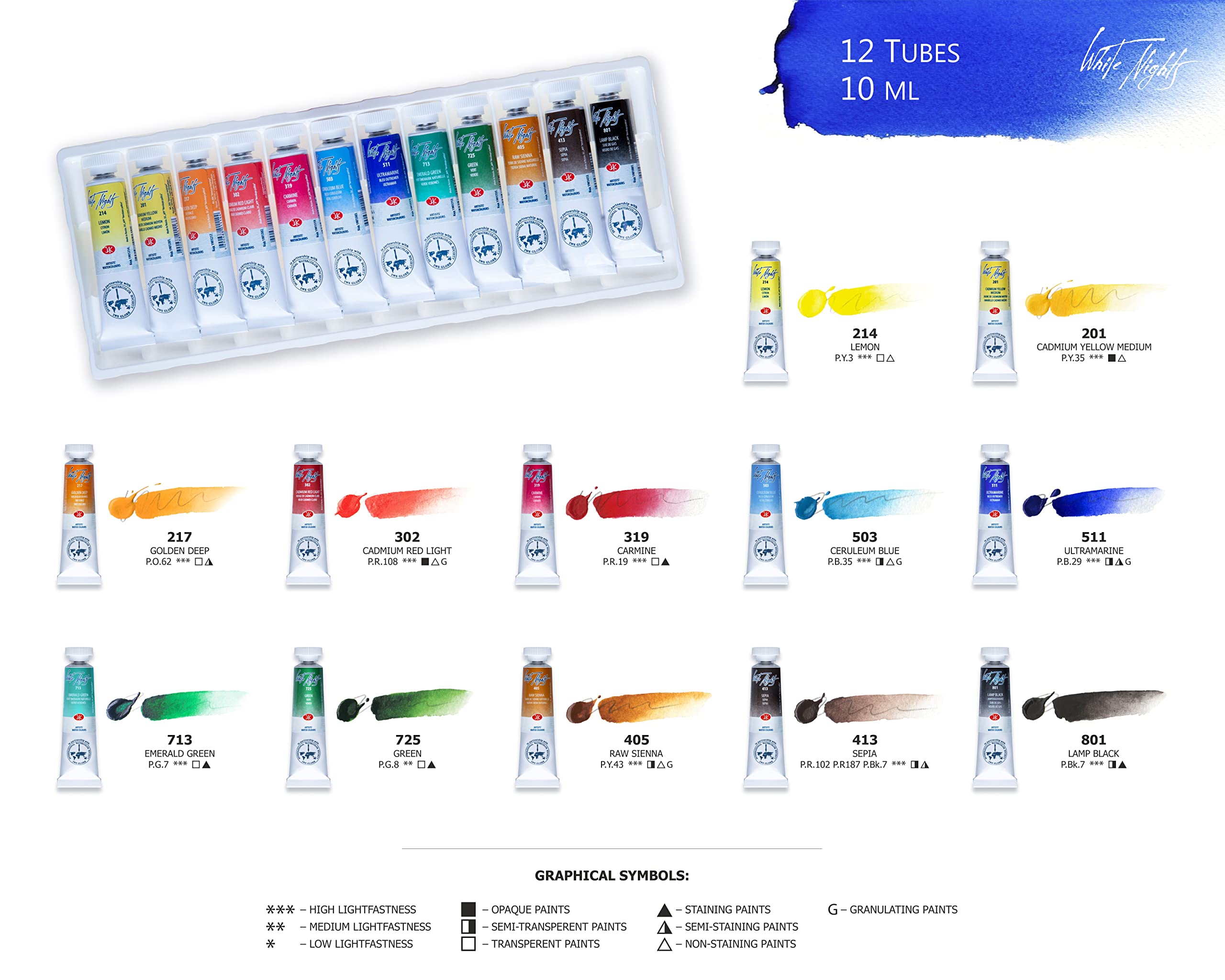Amazon.co.jp: Nevskaya Palitra White Nights エクストラファイン